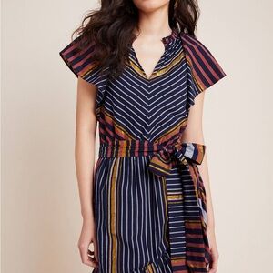 NWT Anthropologie Ranna Gill Sibyl Shimmer Mini Dress Retail $148